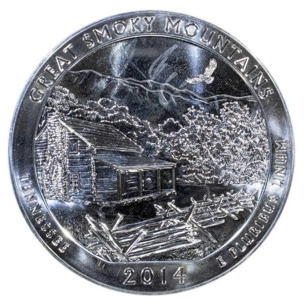 2014 Smoky Mountains Tennessee 5 oz "Quarter"