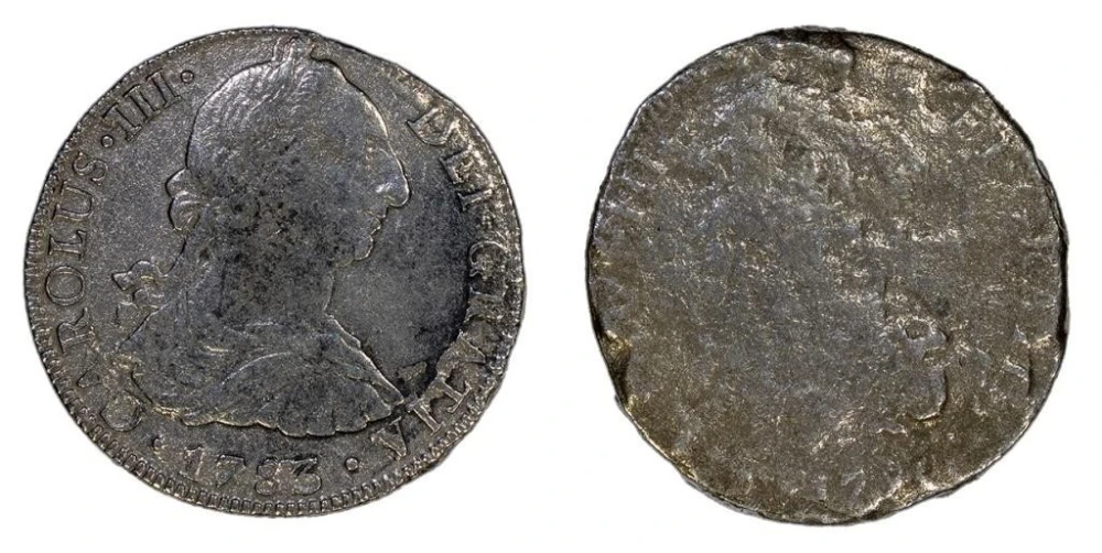 Mexico. Pair of Sea-Salvage 8 Reales Pieces