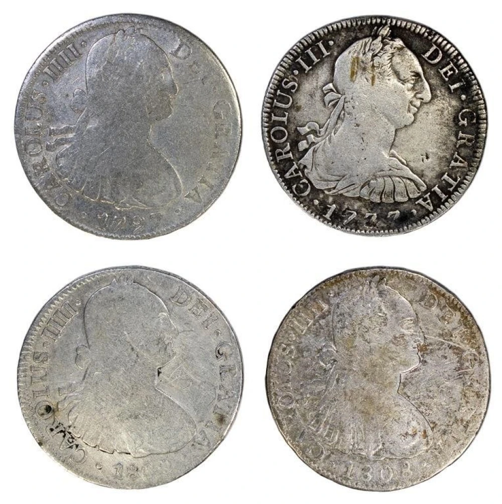 Mexico. Four Different 8 Reales Pieces