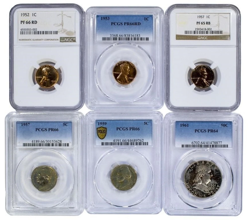 Mostly 1950's Certified Proof Lot