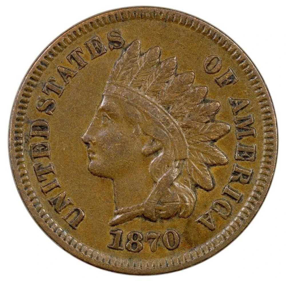 EF-40+ 1870 Indian Cent