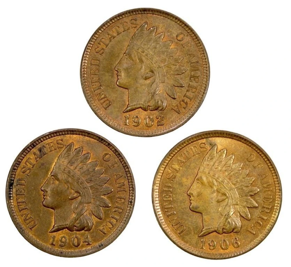 RB UNC Indian Cent Threesome