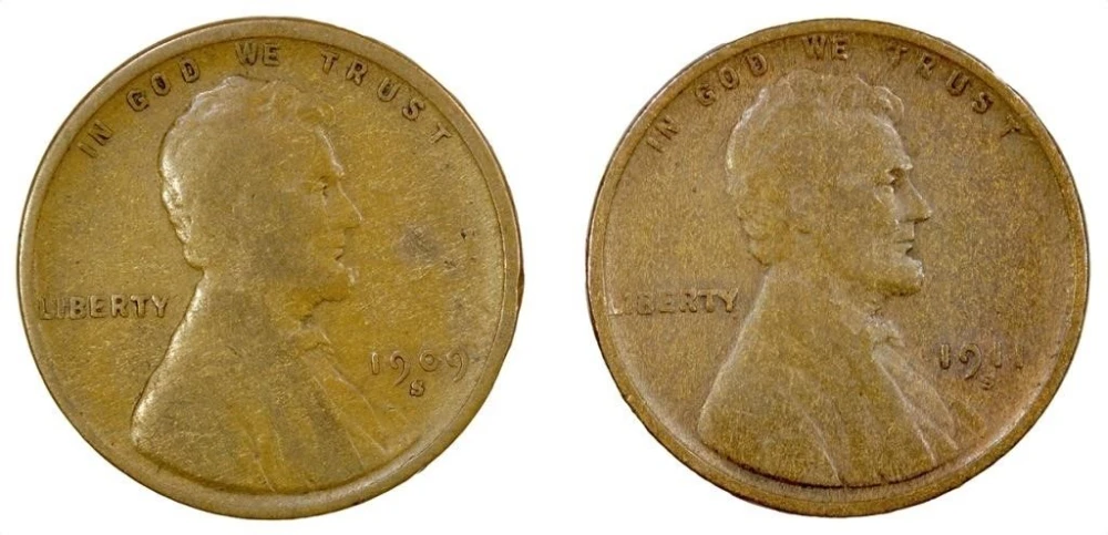 Fine-12 Early San Francisco Lincoln Pair