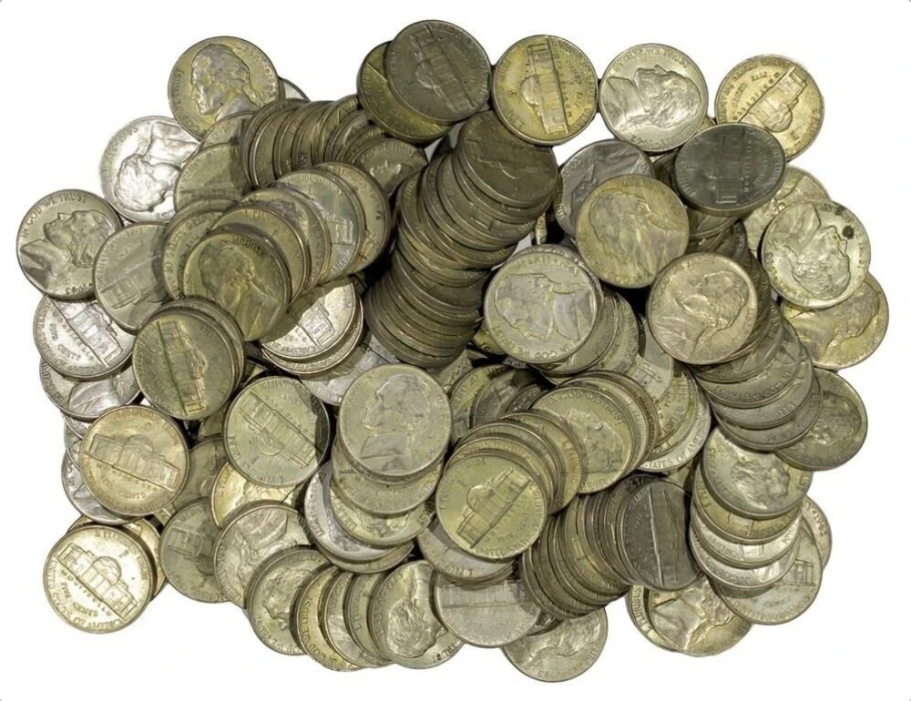 160 pcs Jefferson Silver War Nickels