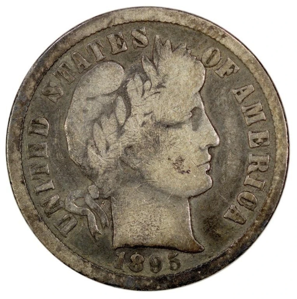 VG 1895-O Barber Dime