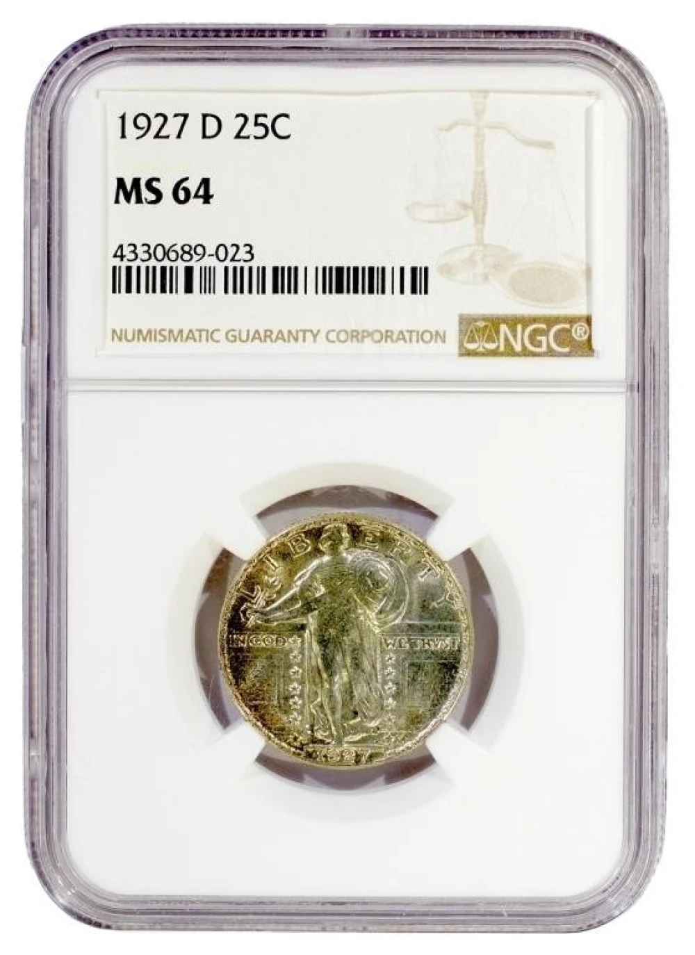 NGC MS-64 1927-D Quarter