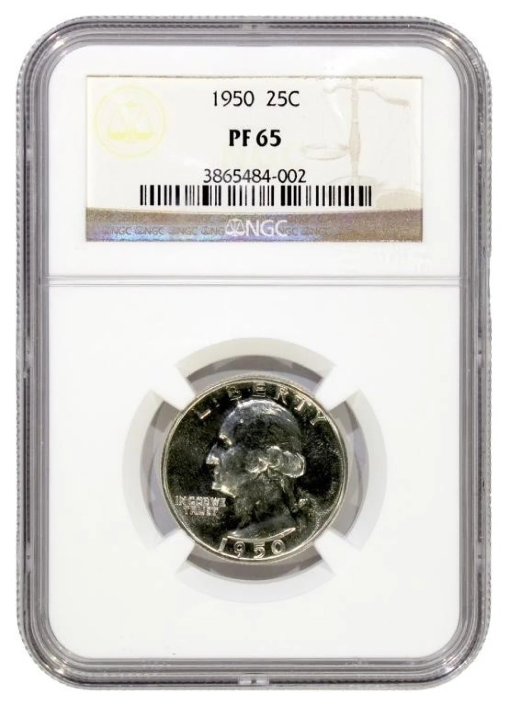 NGC Proof-65 1950 Washington Quarter