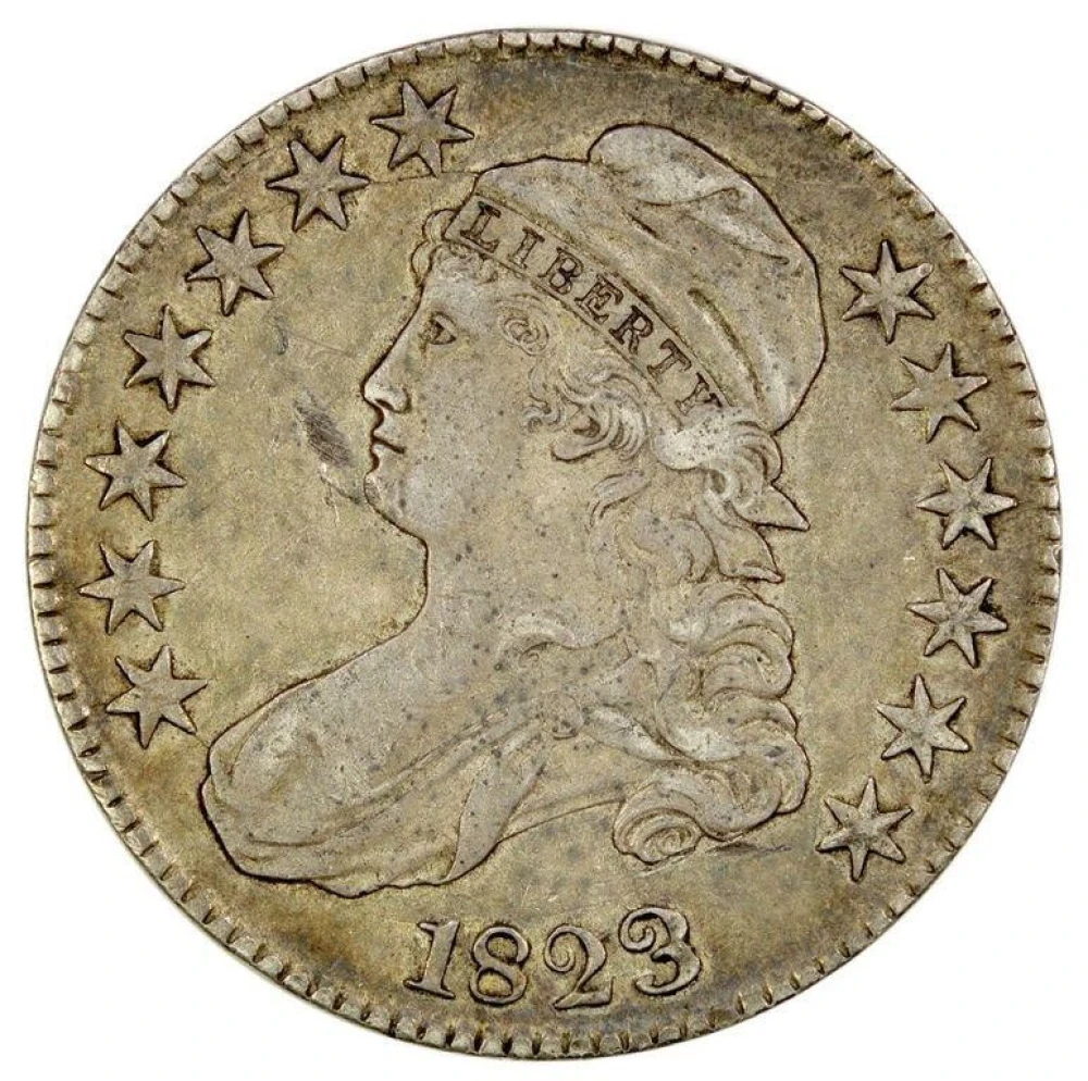 EF-40 Sharpness 1823 Half Dollar