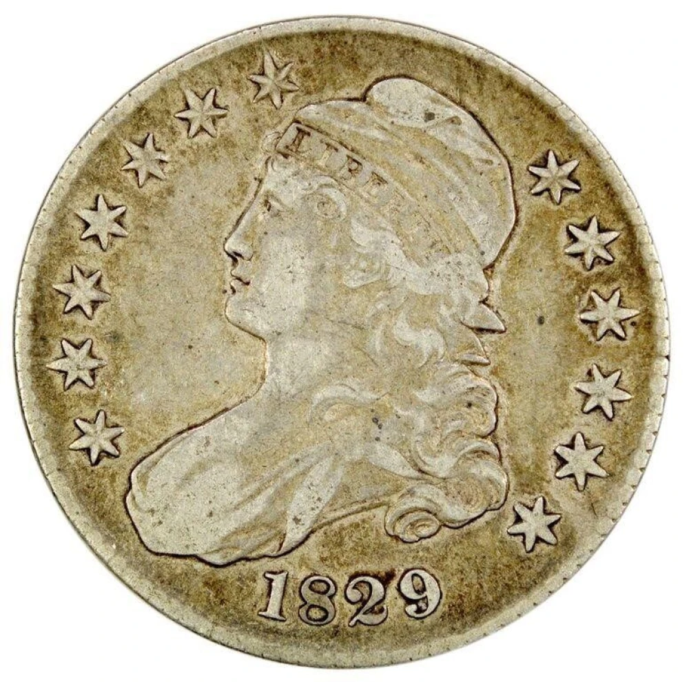 Fine-12 1829 Half Dollar