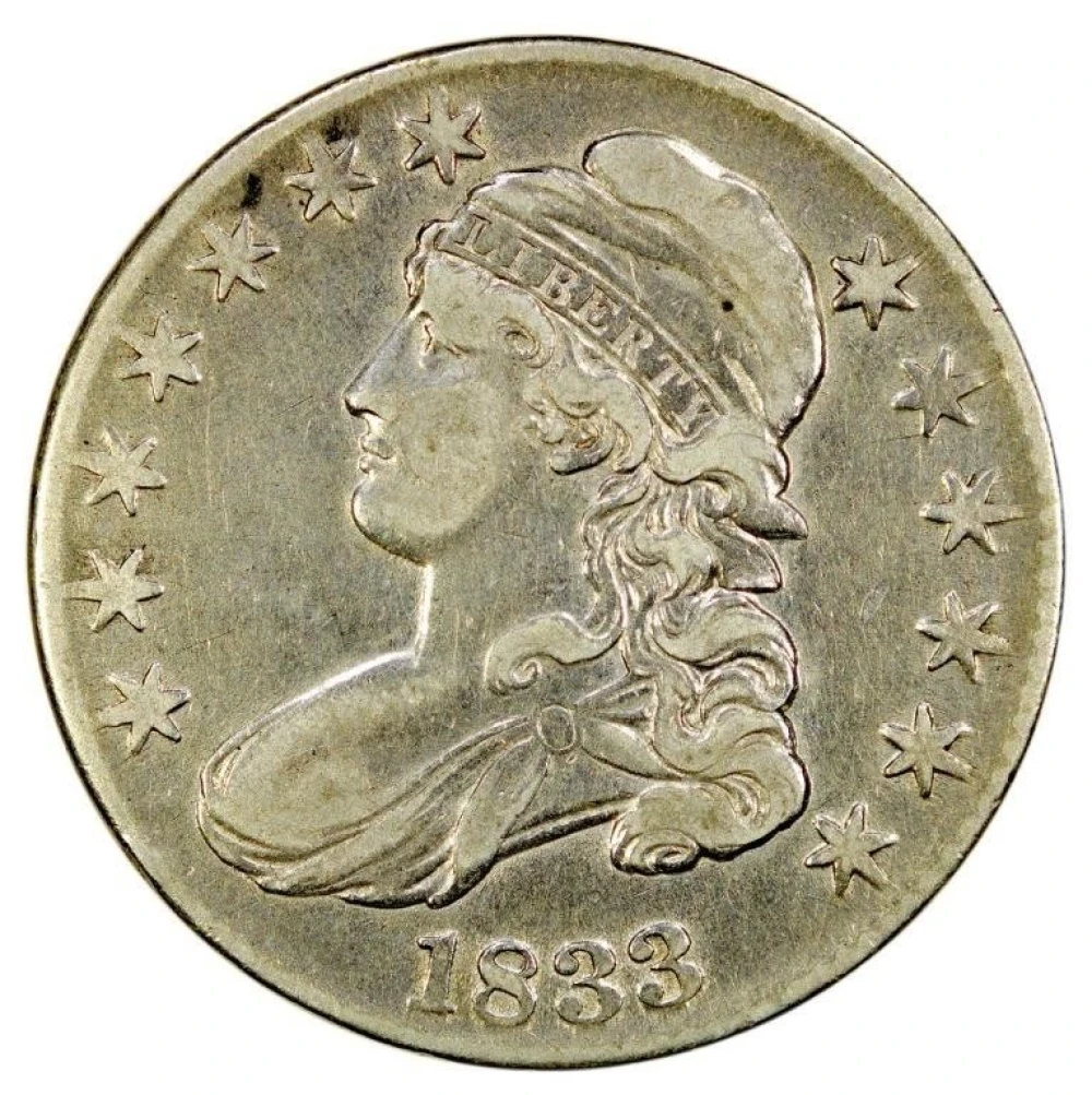 VF-35 Details 1833 Half Dollar