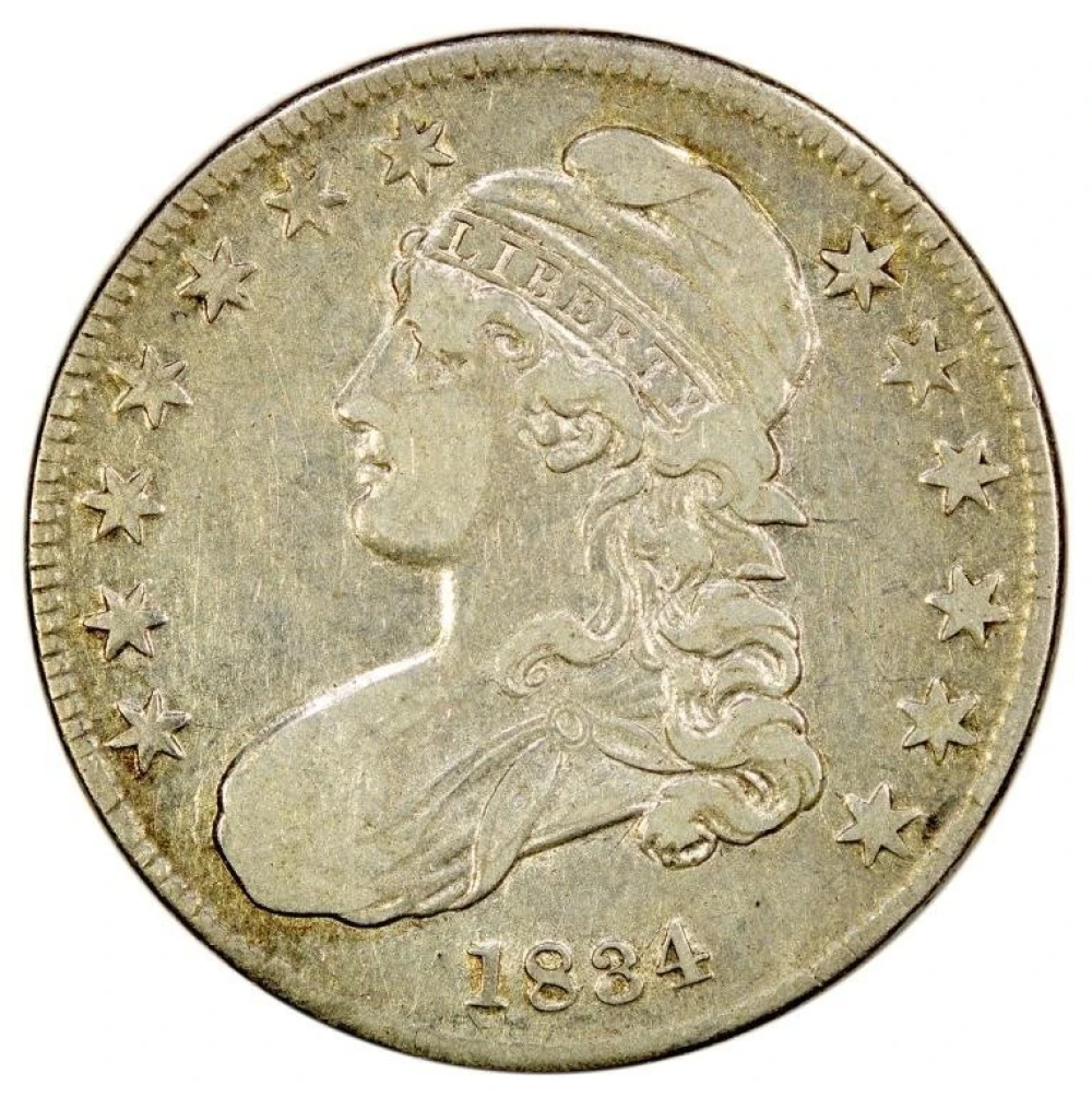VF-30 1834 Half Dollar