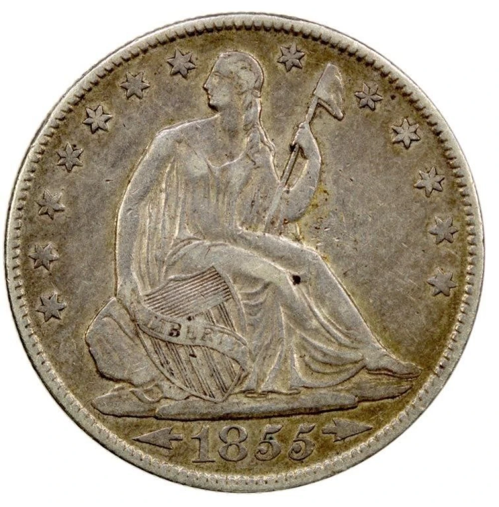 EF-40 1855-O Arrows Half Dollar