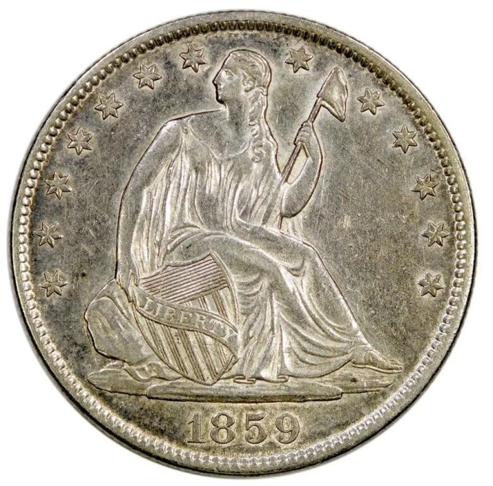 AU-50 or Finer 1859-O Half Dollar