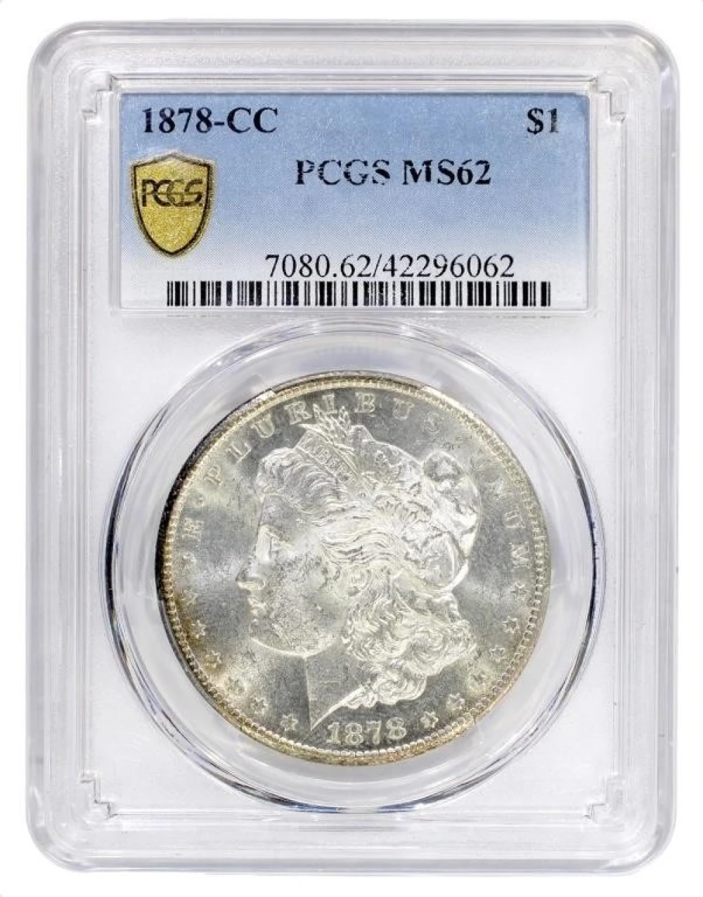 PCGS MS-62 1878-CC Morgan Dollar