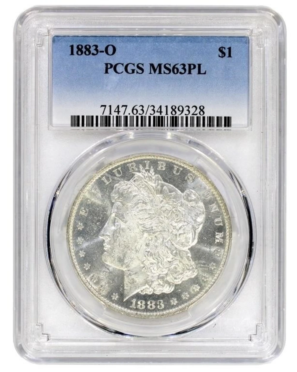 PCGS MS-63 PL 1883-O Morgan Dollar