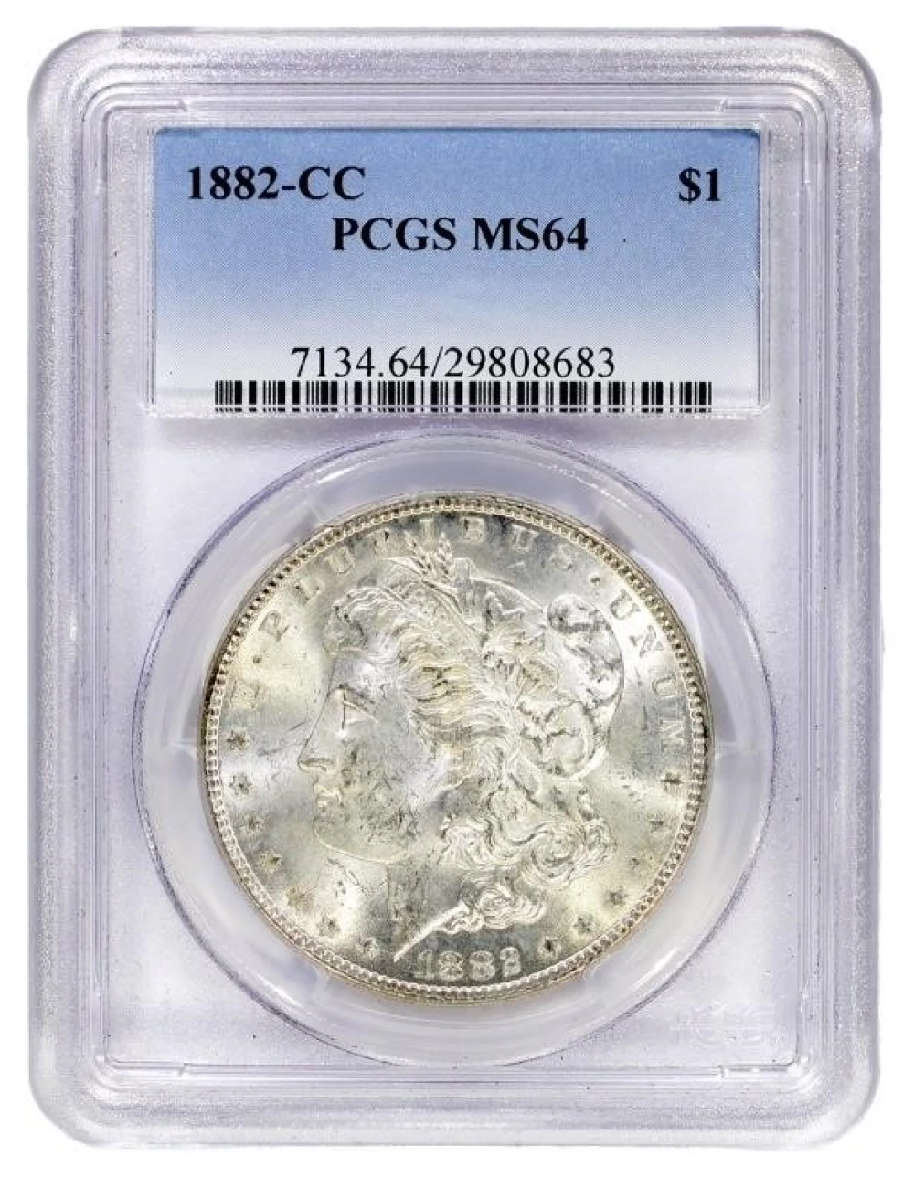 PCGS MS-64 1882-CC Morgan $1
