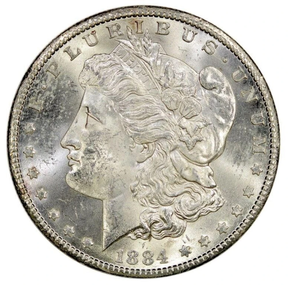 MS-62 1884-CC Morgan $1