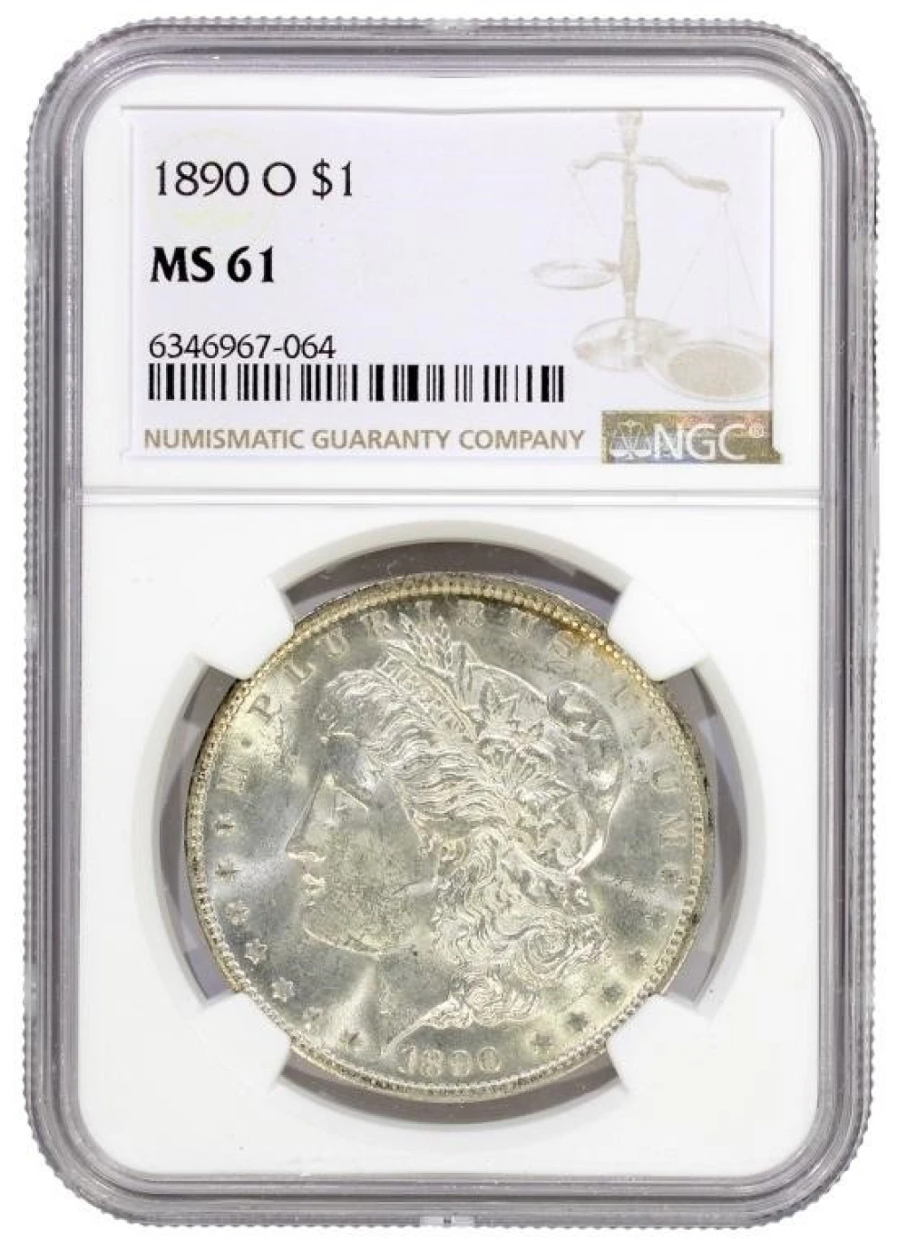 NGC MS-61 1890-O Morgan Dollar
