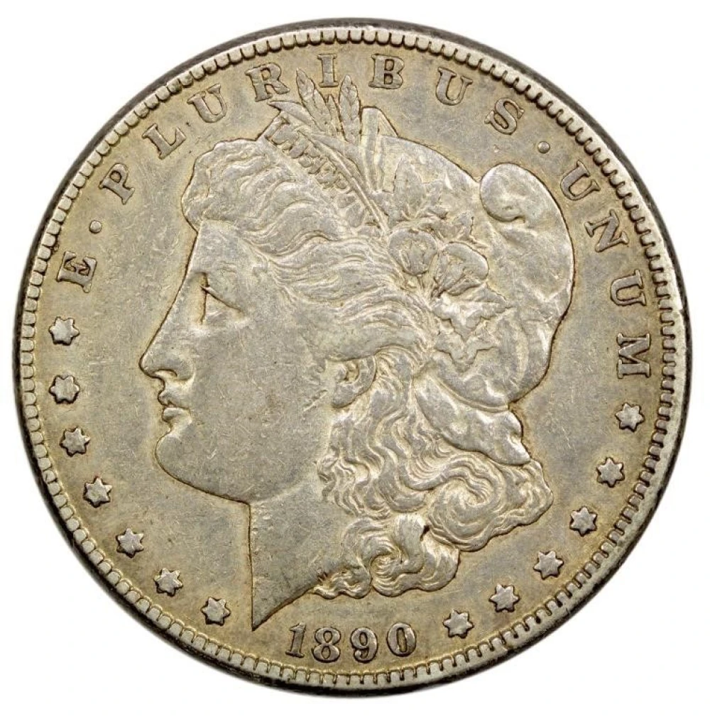 Toned Choice EF-45 1890-CC Morgan $1