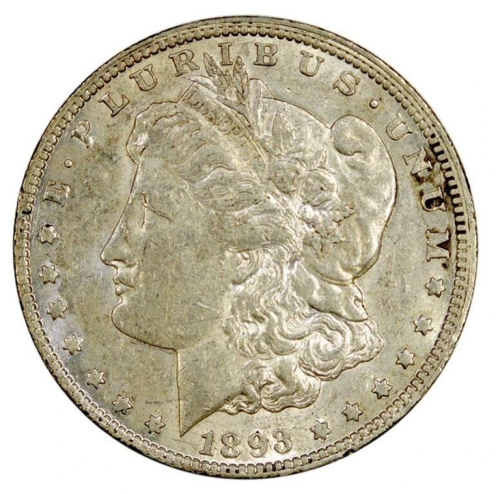 AU-50+ 1893-O Morgan $1