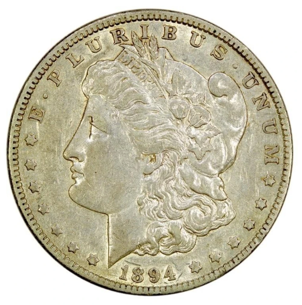 AU-50 1894-O Morgan $1