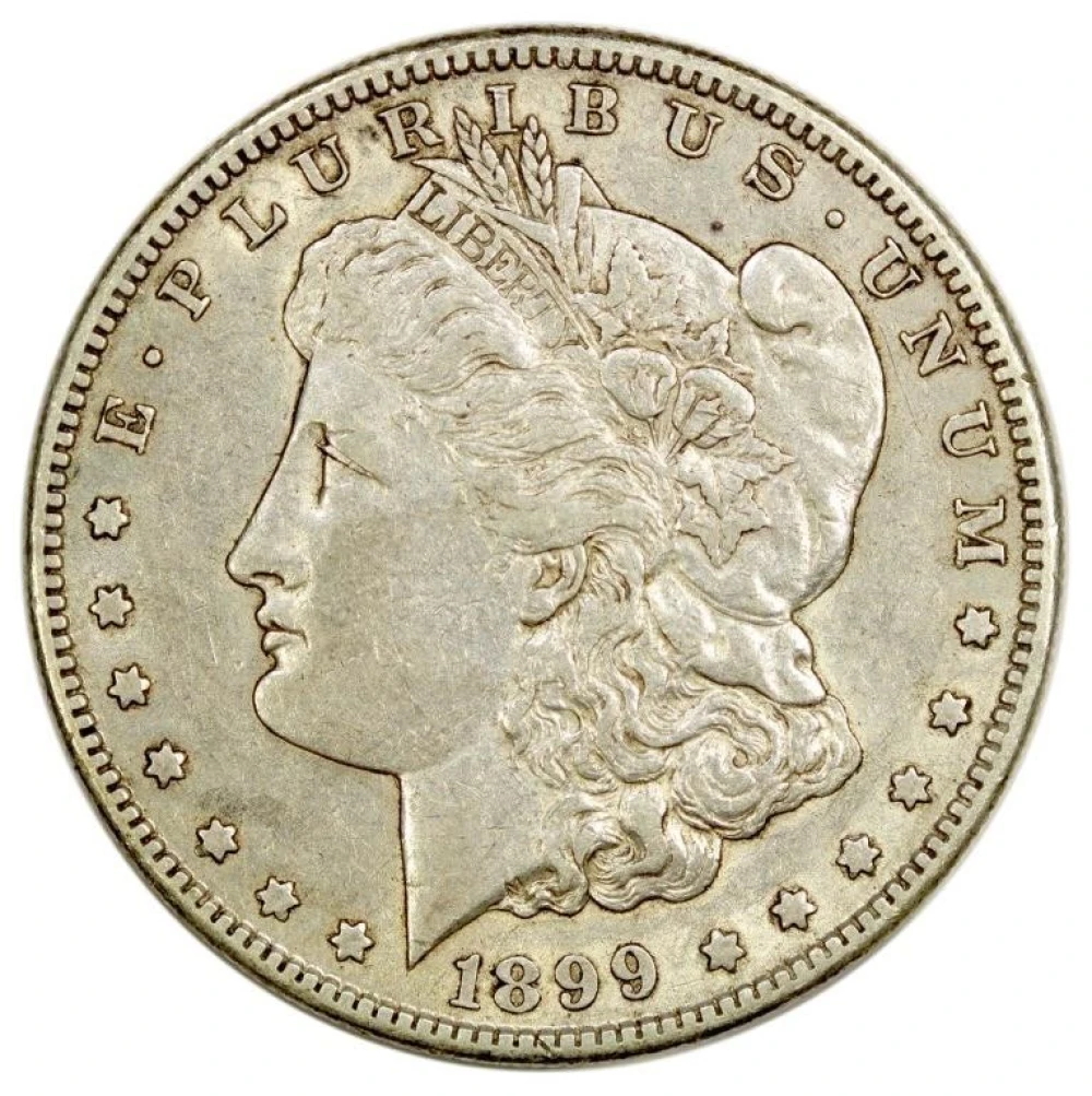 AU-50 Details 1899-S Morgan Dollar