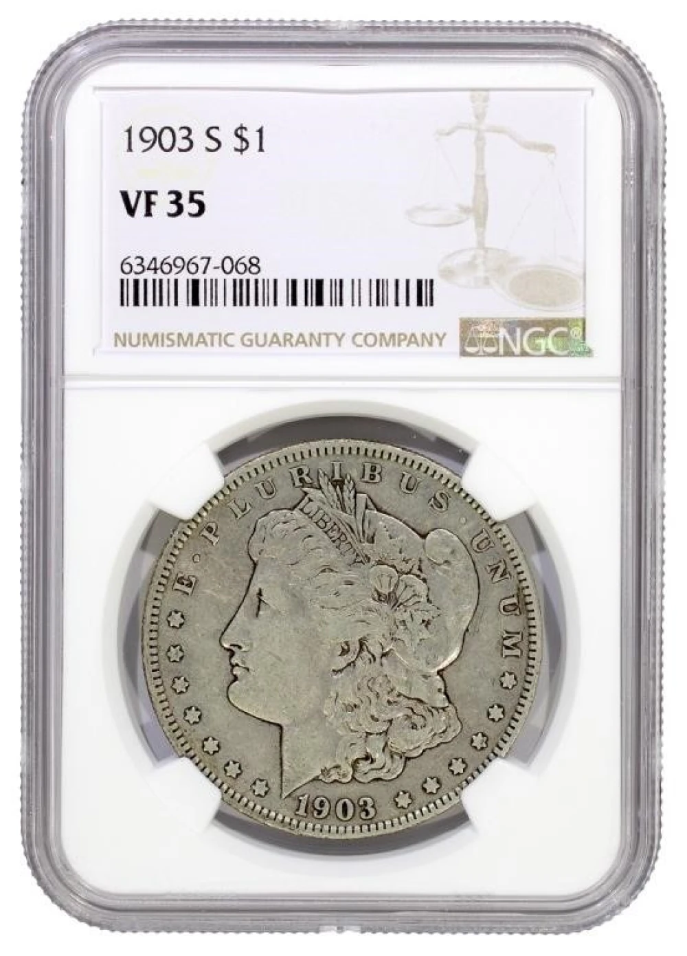 NGC VF-35 1903-S Morgan Dollar