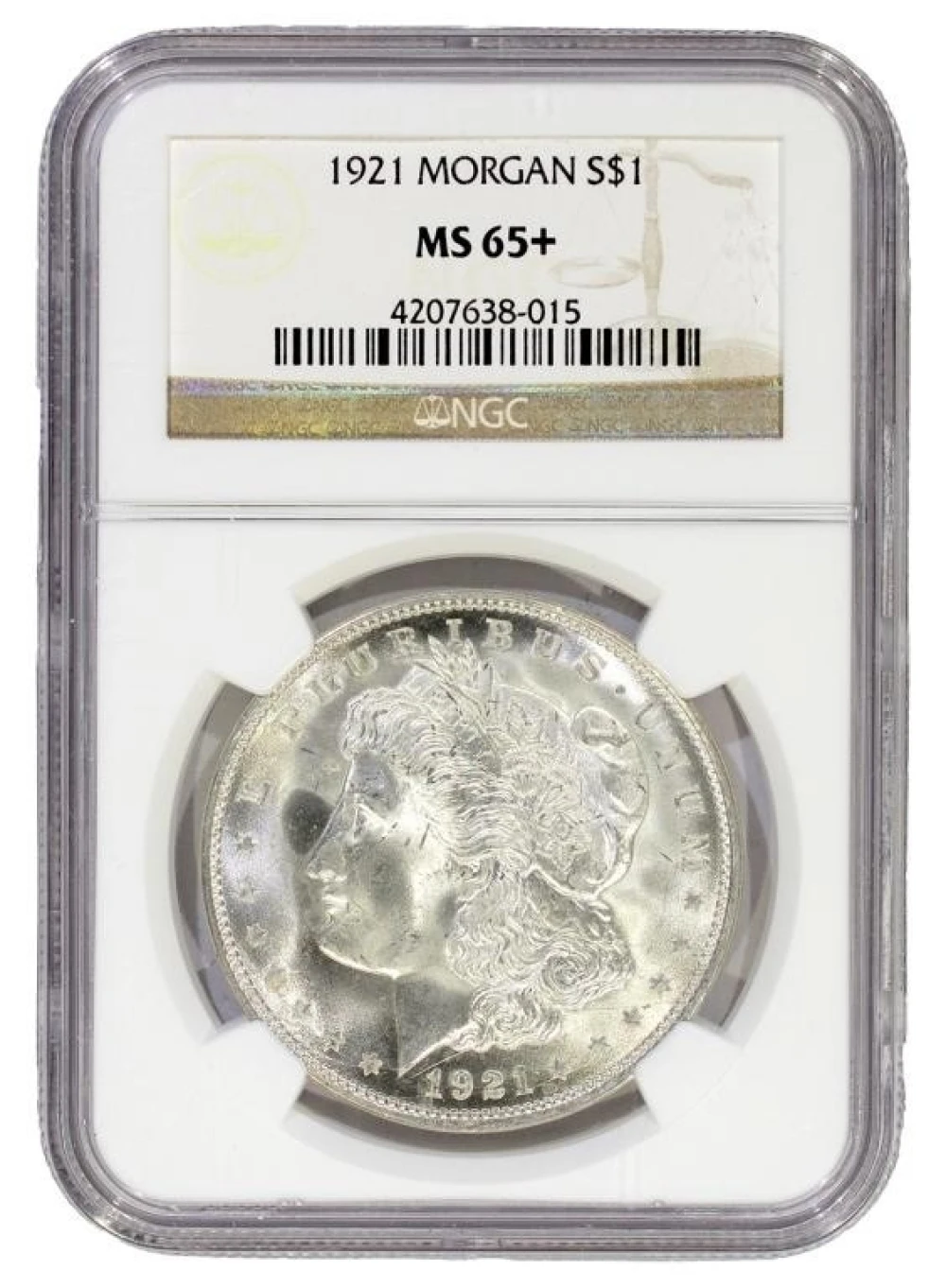 NGC MS-65+ 1921 Morgan Dollar
