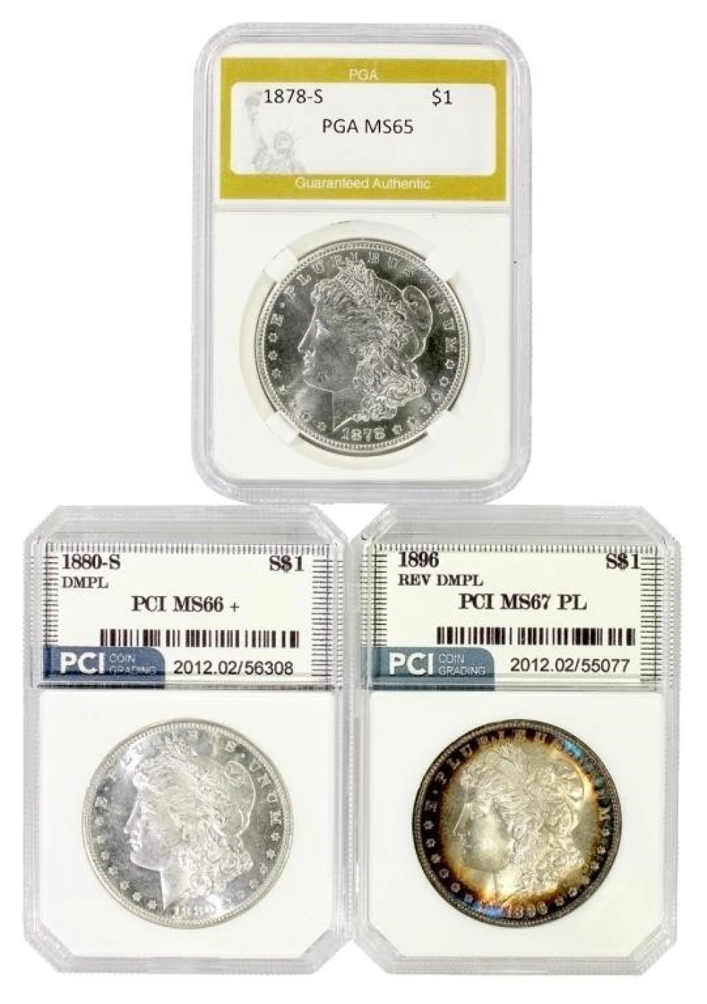 3 Generic Certified Morgan $1