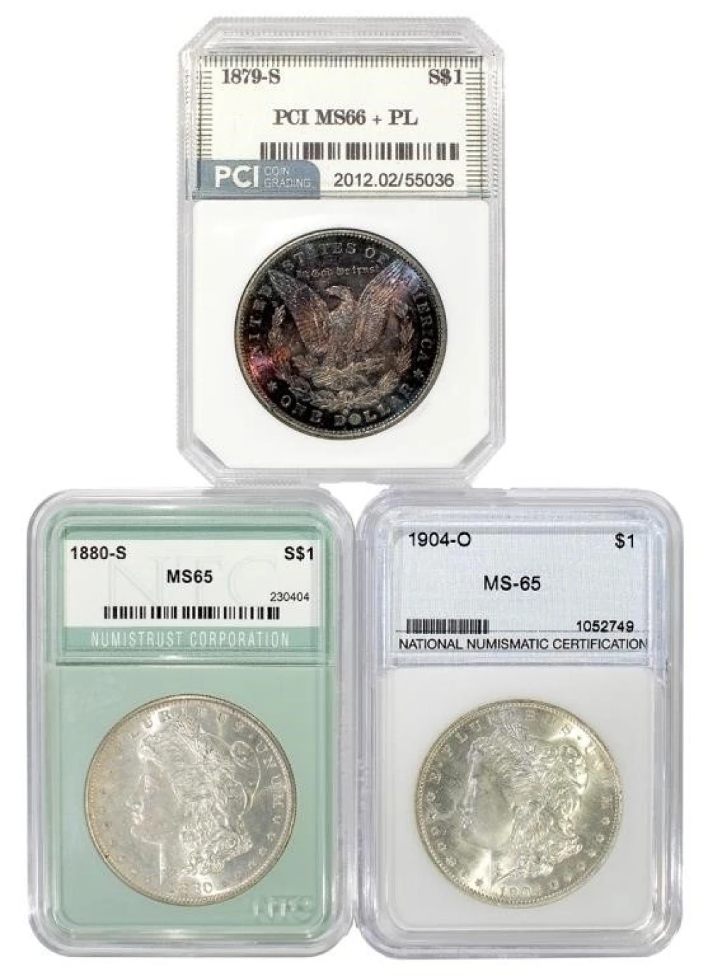 A Third 3 Generic Certified Morgan $1