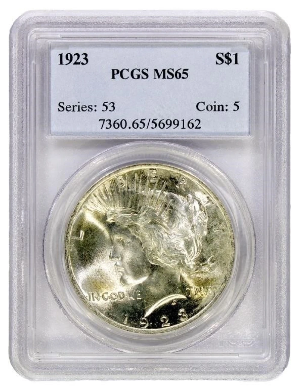 PCGS MS-65 1923 Peace $1