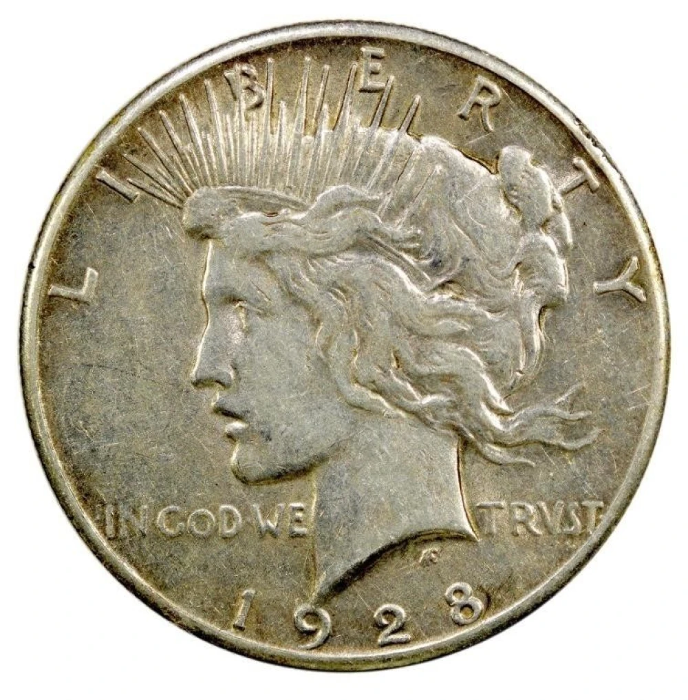 EF-45 1928 Peace Dollar