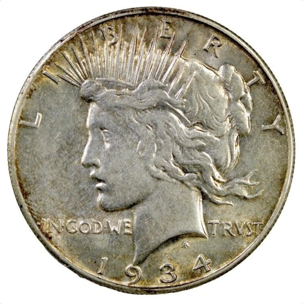 AU-50+ 1934-S Peace Dollar