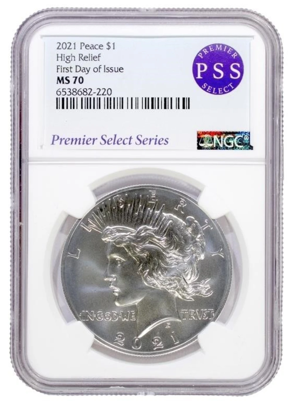 NGC MS-70 2021 Peace Dollar