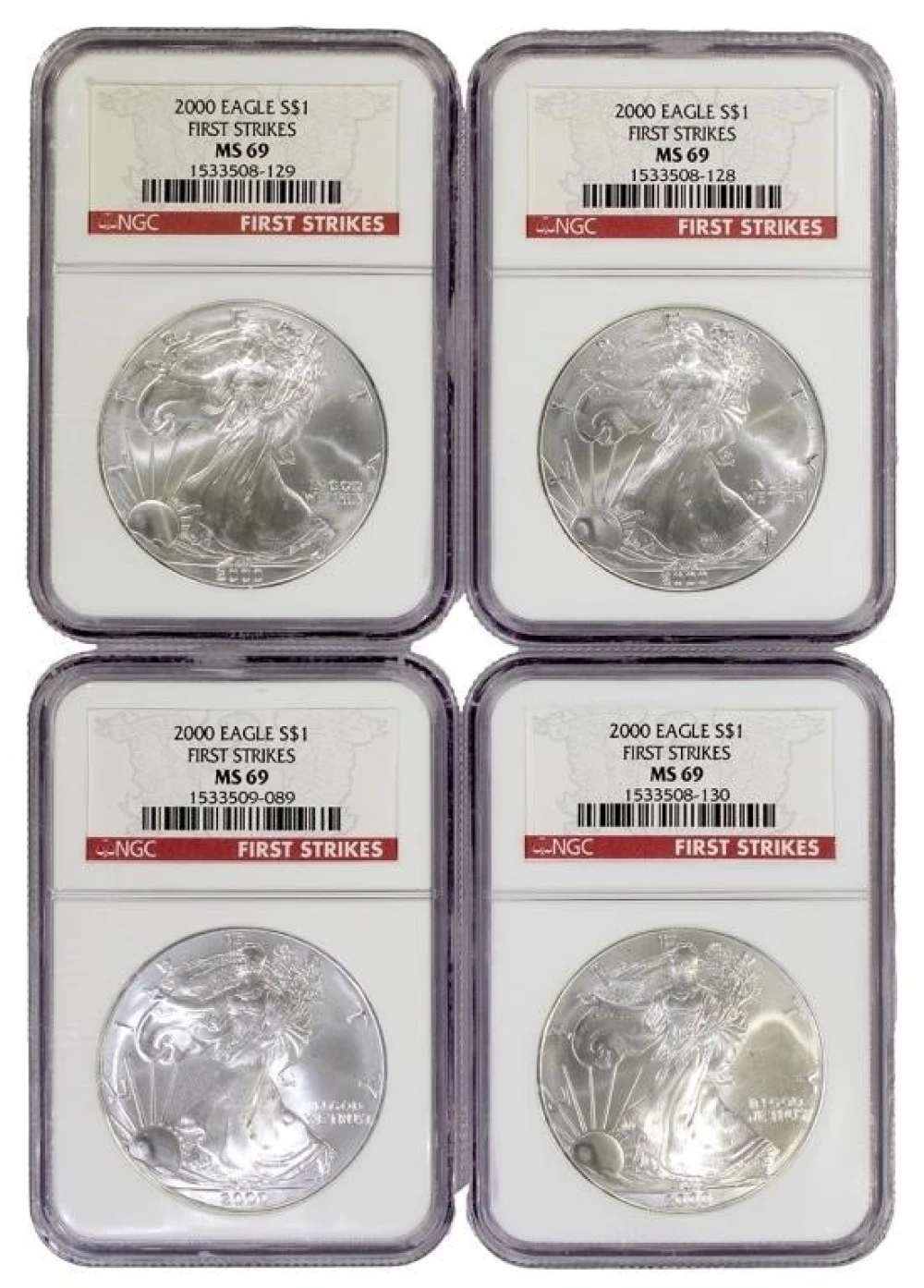 Lot of 2000 NGC MS-69 First Strike Silver Eagles