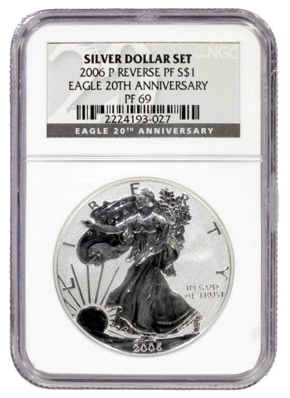 2006-P NGC PF-69 2006 Reverse Proof Silver Eagle