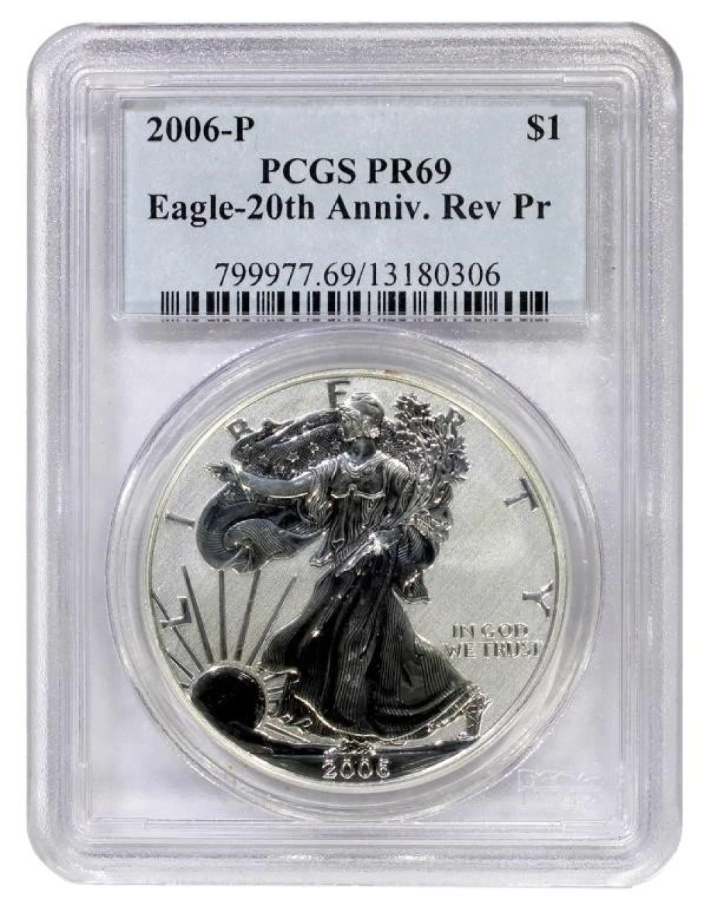 2006-P PCGS PF-69 Reverse Proof Silver Eagle