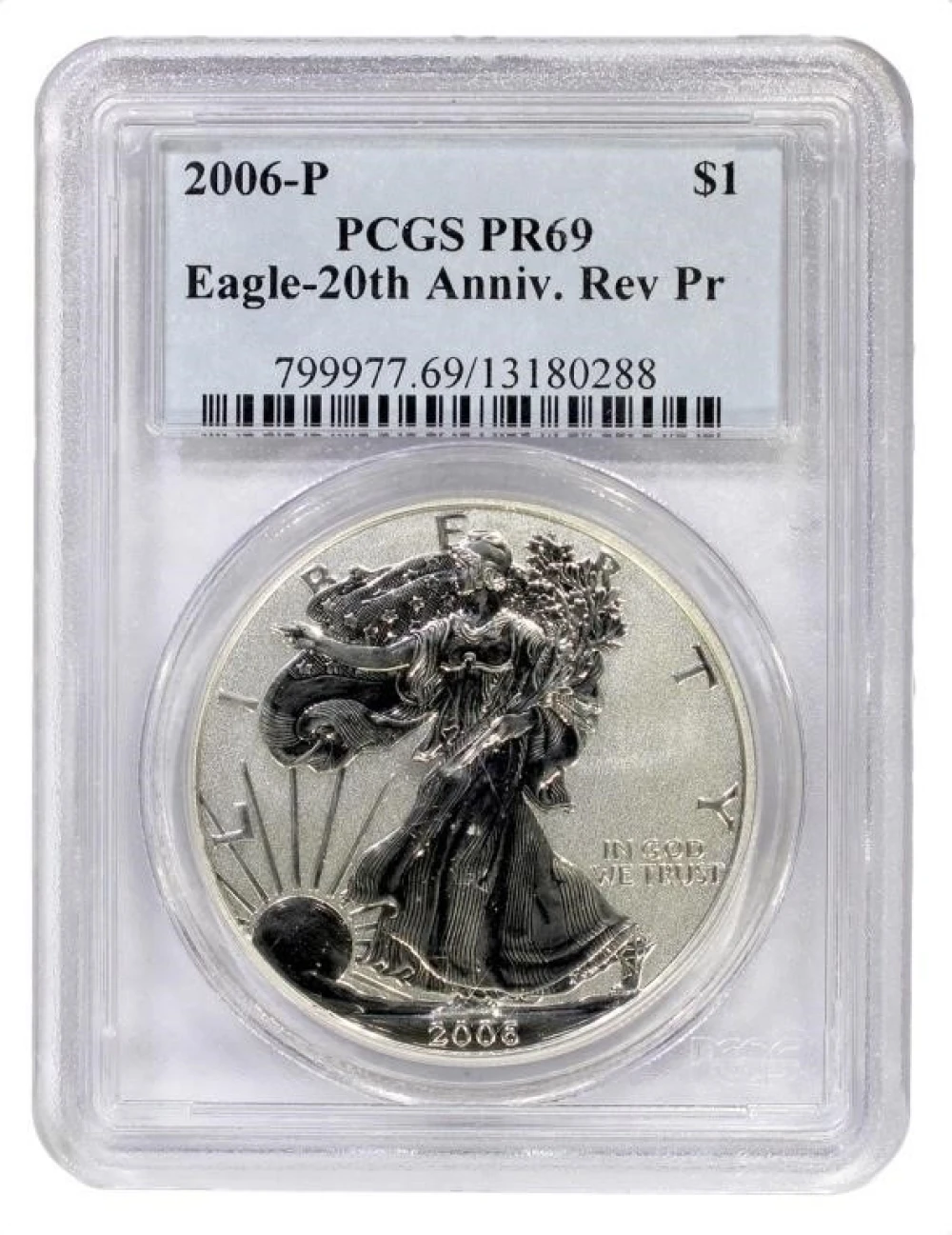 A 3rd 2006-P PCGS PF-69 Rev. Proof Silver Eagle