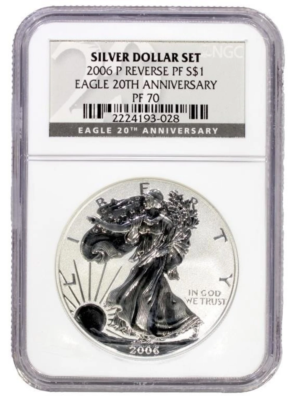 2006-P NGC PF-70 Reverse Proof Silver Eagle