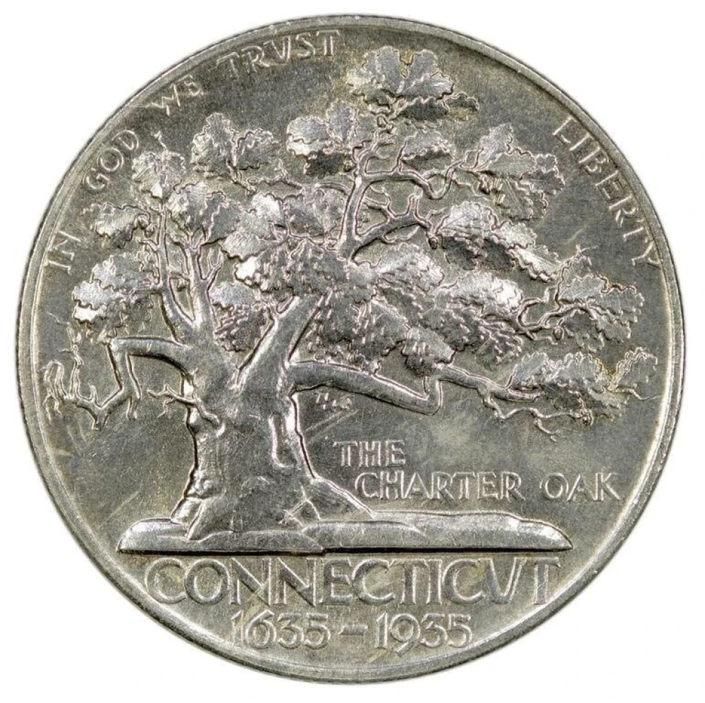UNC Details 1935 Connecticut Half Dollar