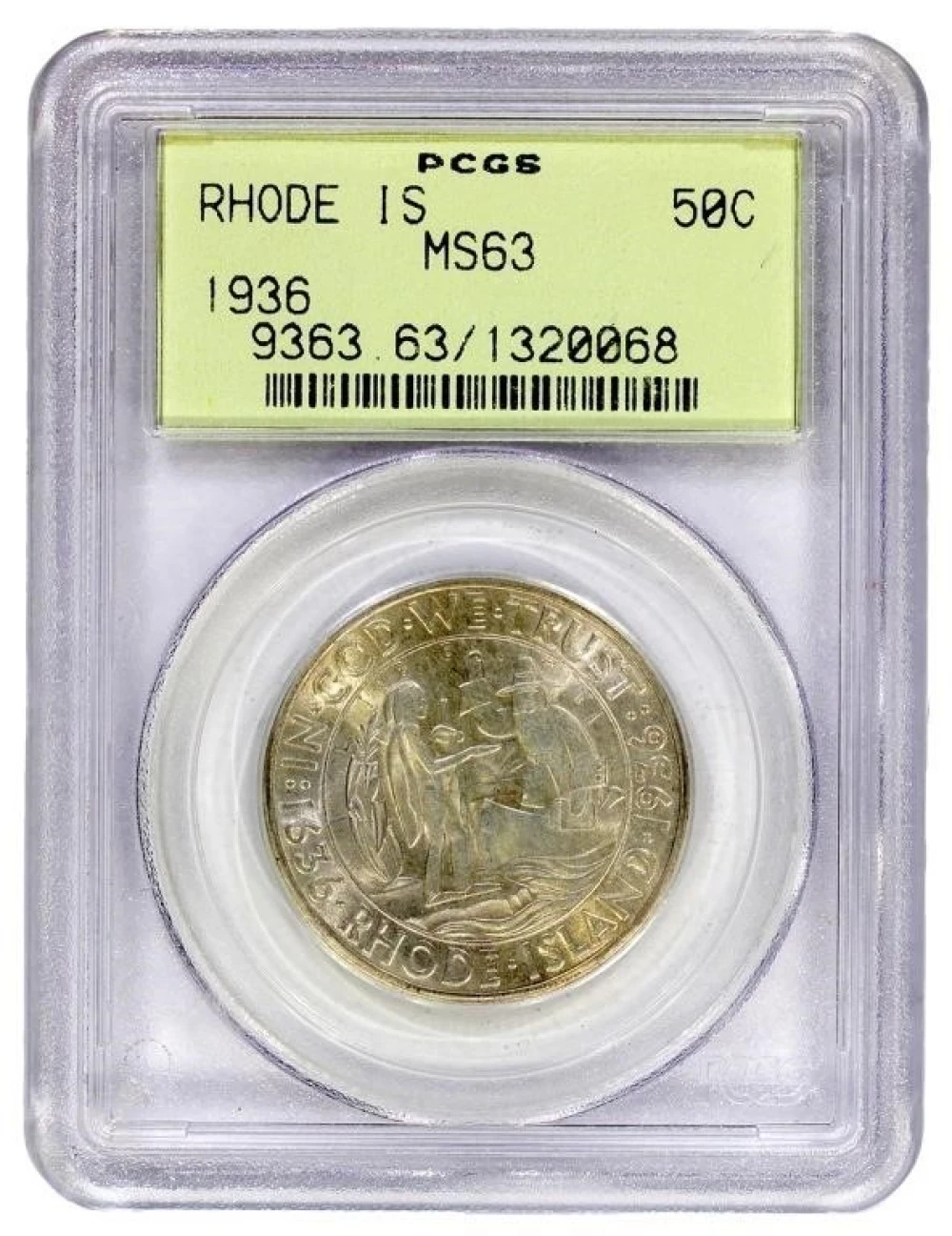 PCGS MS-63 Rhode Island Half Dollar