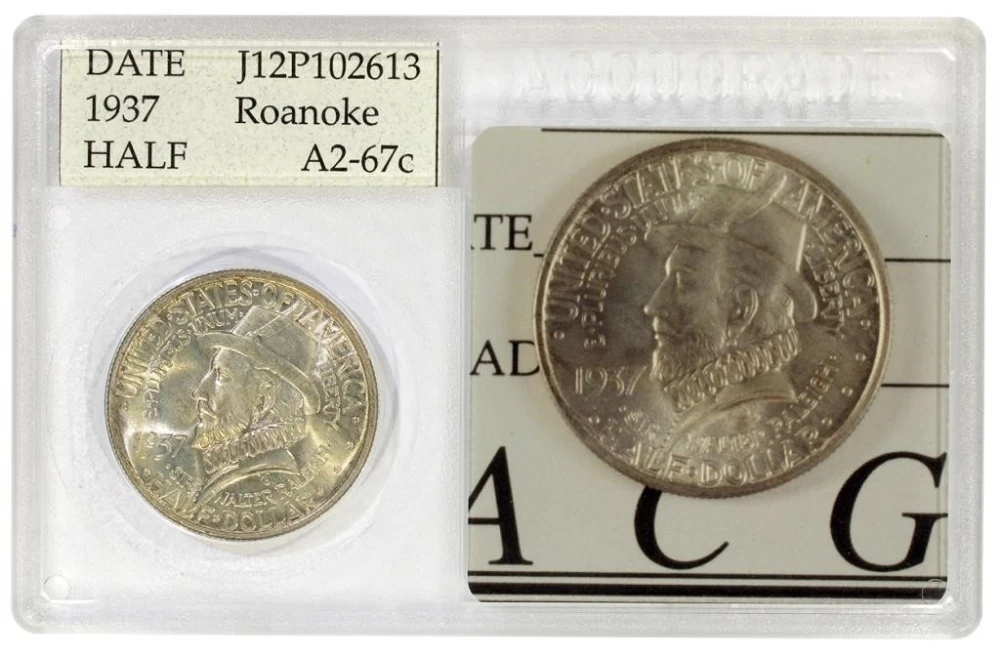 ACG-67 1937 Roanoke Half Dollar