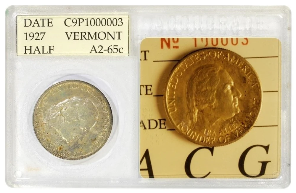 ACG-65 1927 Vermont Half Dollar