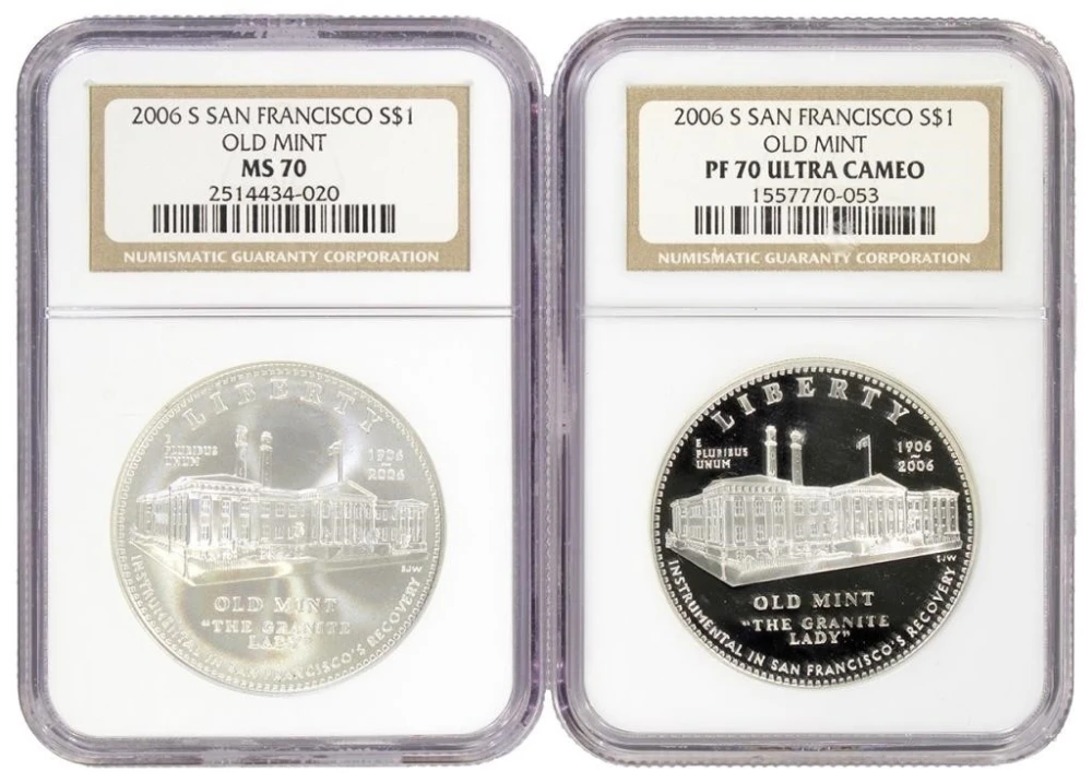 2006 San Francisco Mint NGC MS/PF-70 Pair