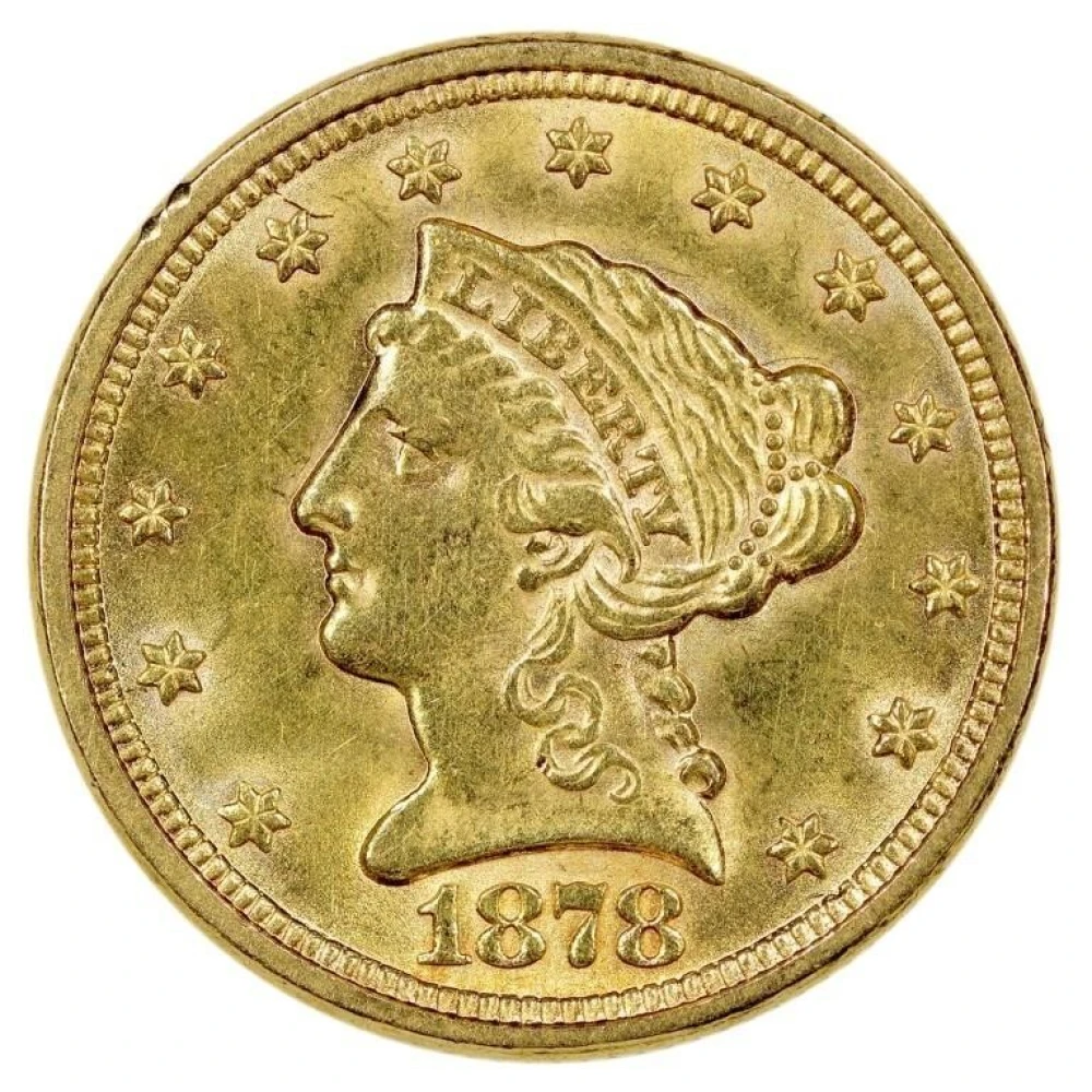 BU-60 Details 1878 $2.50 Gold Liberty