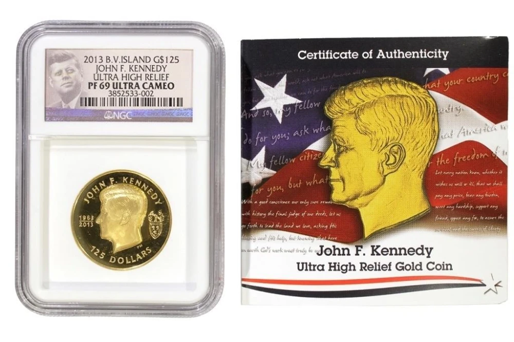 British Virgin Islands. NGC Proof-69 UC Gold $125