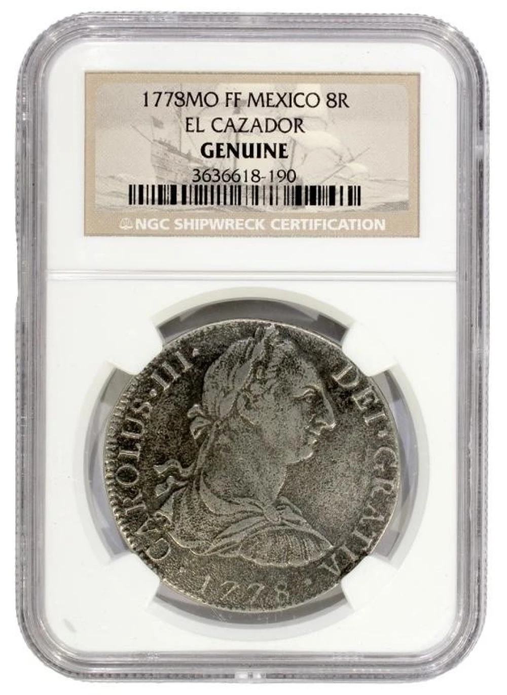 Mexico. NGC Genuine 1778-FF 8 Reales