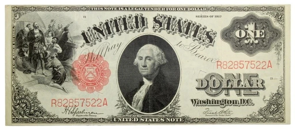 Crisp EF Series 1917 $1 U.S. Note