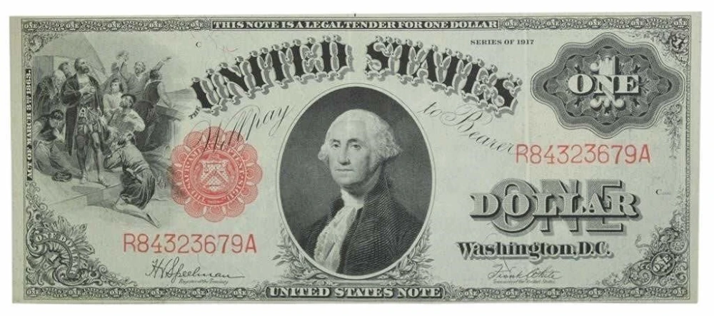 Nice EF 1917 $1 U.S. Note