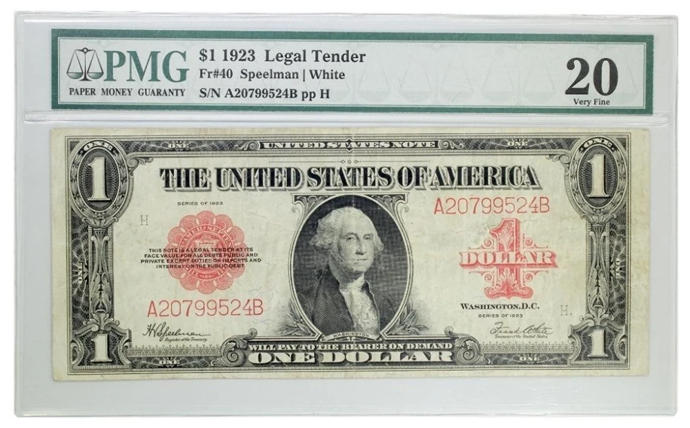 PMG Certified 20 Series 1923 $1